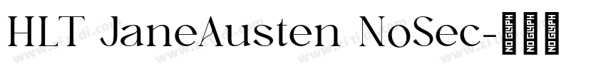 HLT JaneAusten NoSec字体转换